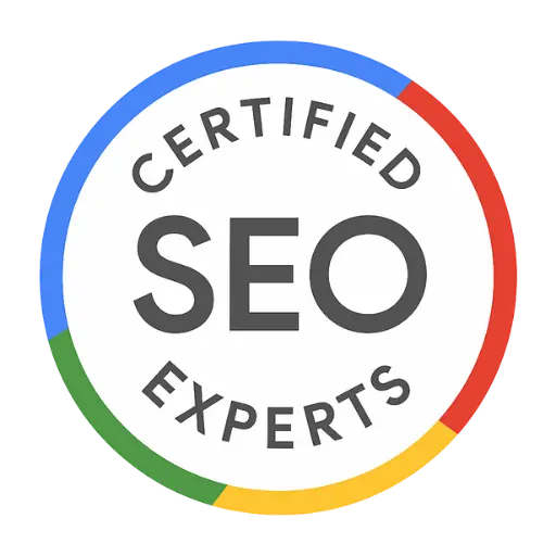 Certified SEO experts badge by Pure Junk Media, top-rated SEO company and digital marketing agency in Connecticut.