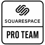 Squarespace Pro Team badge, Pure Junk Media—Squarespace web design experts in Connecticut.