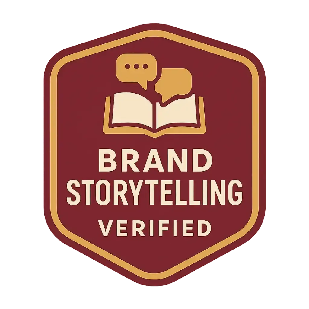 Brand Storytelling Verified badge for Connecticut design and content creation