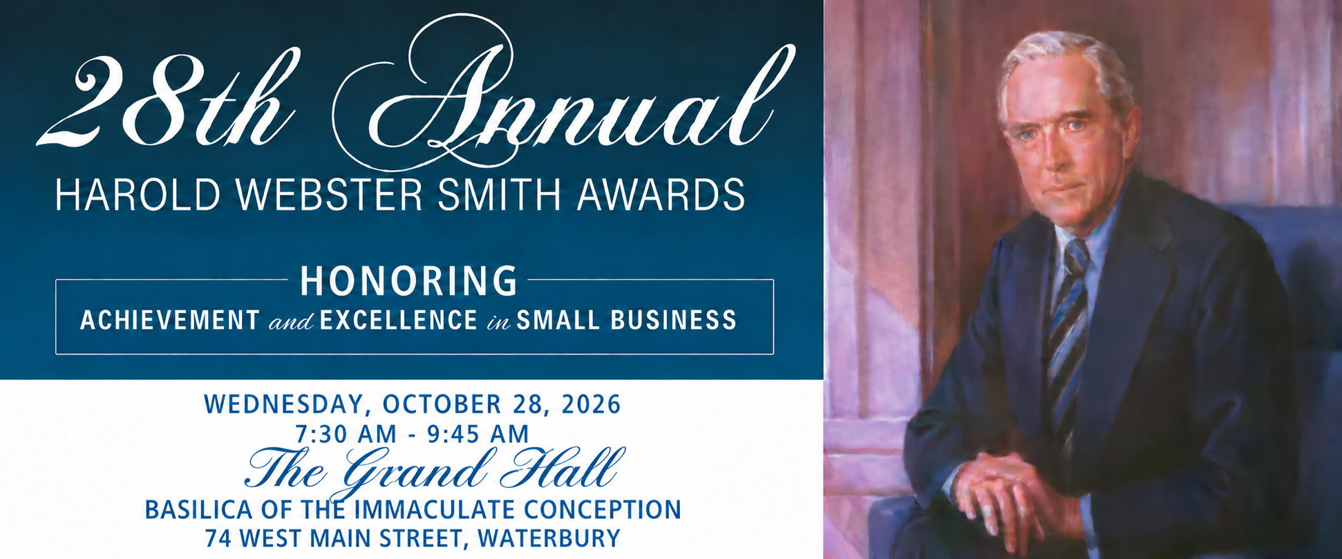 Official artwork for the 28th Annual Harold Webster Smith Awards